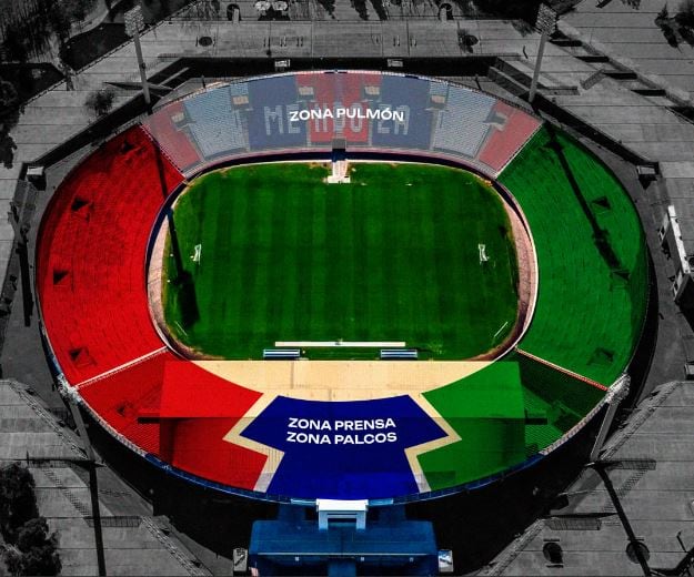 Así será la disposición de las hinchadas de Huracán y San Martín / Gentileza Prensa Huracán Las Heras.