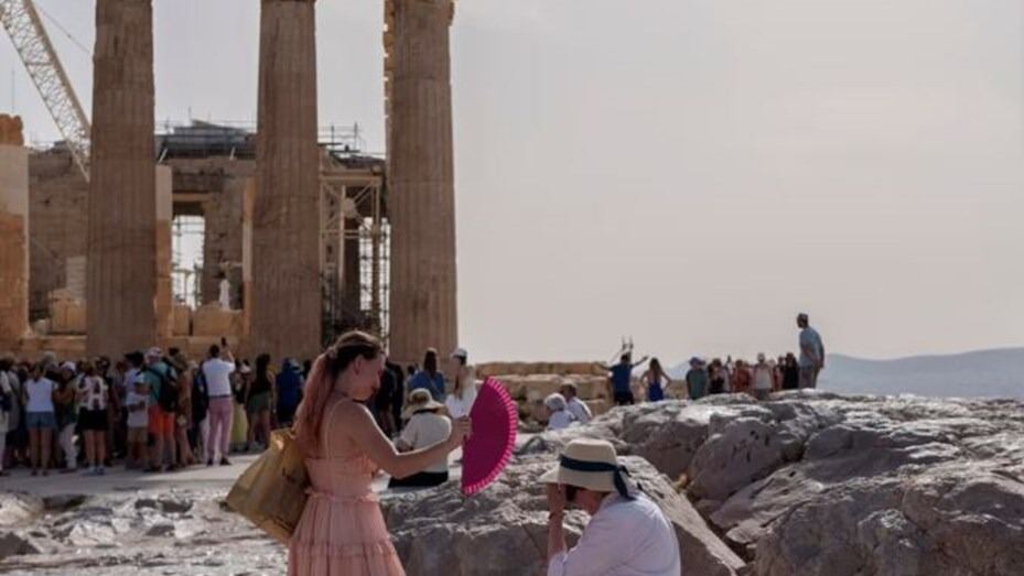 Calor extremo en Grecia. Foto: Gentileza.