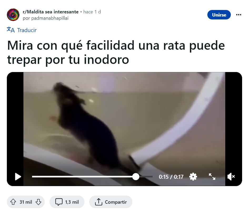 El video compartido en la red social que causó horror entre sus usuarios