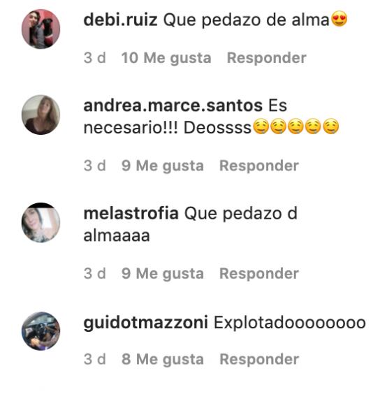 Piropos de los usuarios de Instagram.