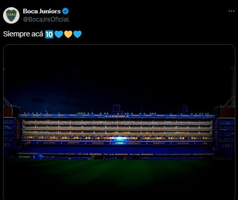 El homenaje de Boca a Maradona