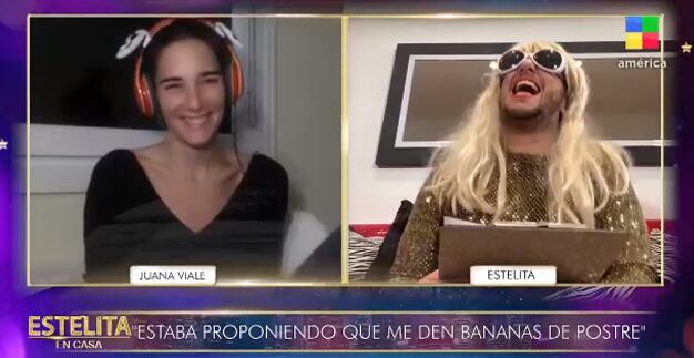 Juana Viale, primera invitada del programa de Estelita.