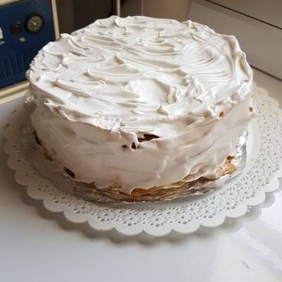 Receta para hacer torta con merengue italiano