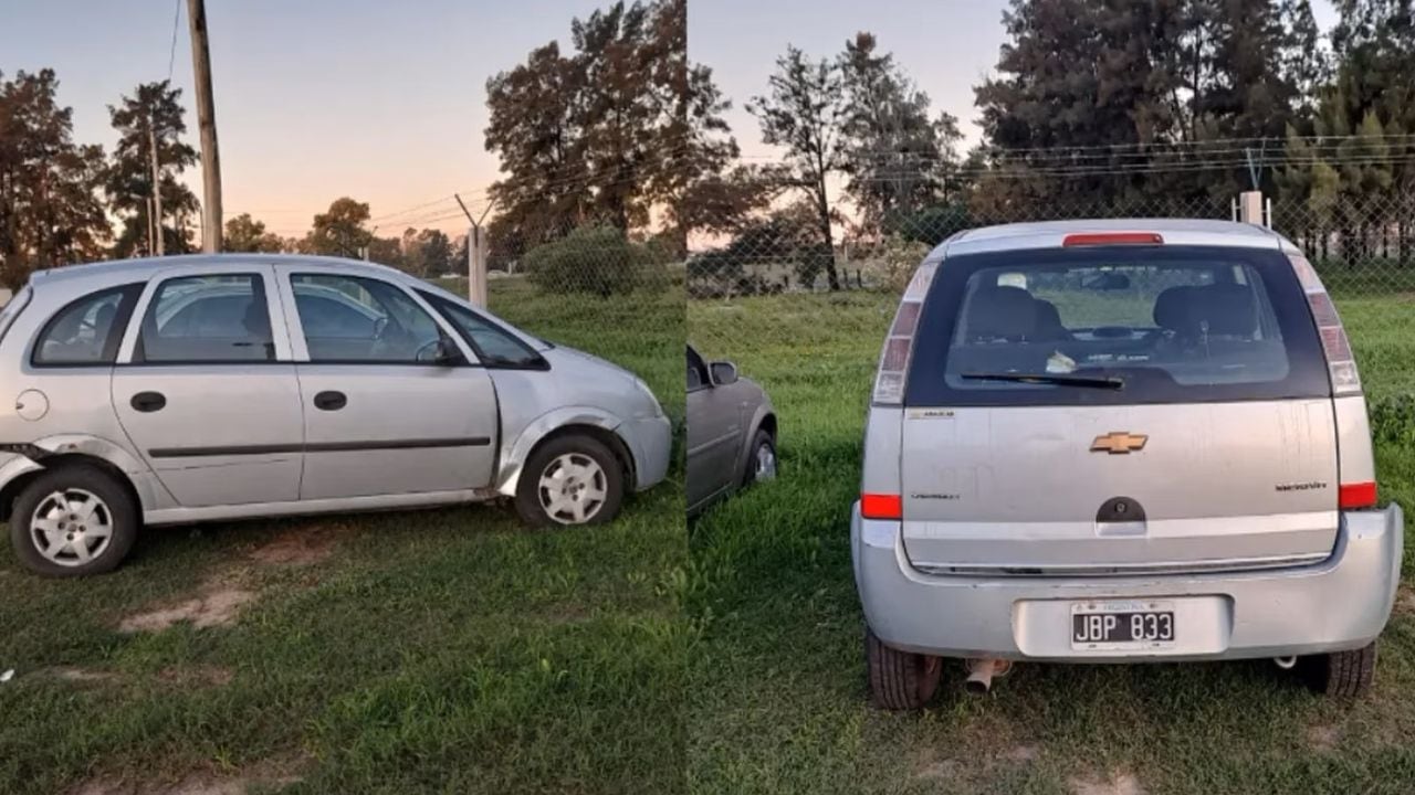 Los involucrados transitaban en un Chevrolet Meriva. Foto gentileza TN.