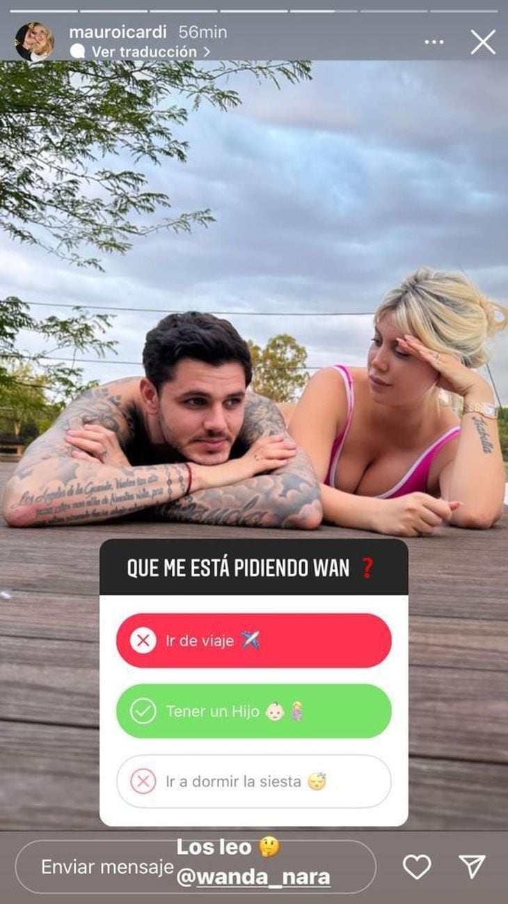 La encuesta de Icardi.