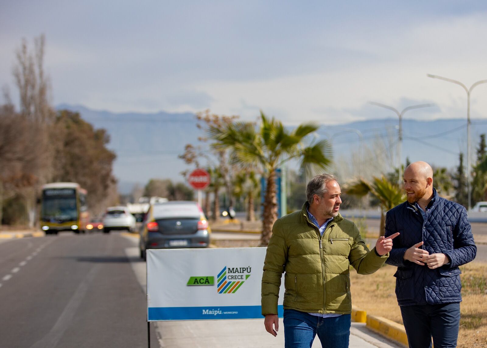 Stevanato y Allasino recorrieron el avance de las obras en calle Paso