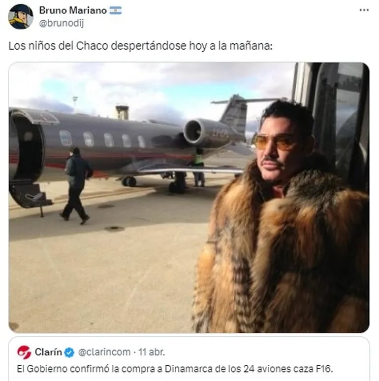 Los memes más divertidos tras el anuncio del Ministerio de Defensa de la compra de 24 aviones de combate. Foto: Redes Sociales