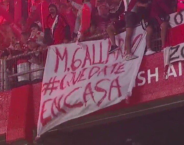 "Quedate en casa", el pedido de los hinchas de River.