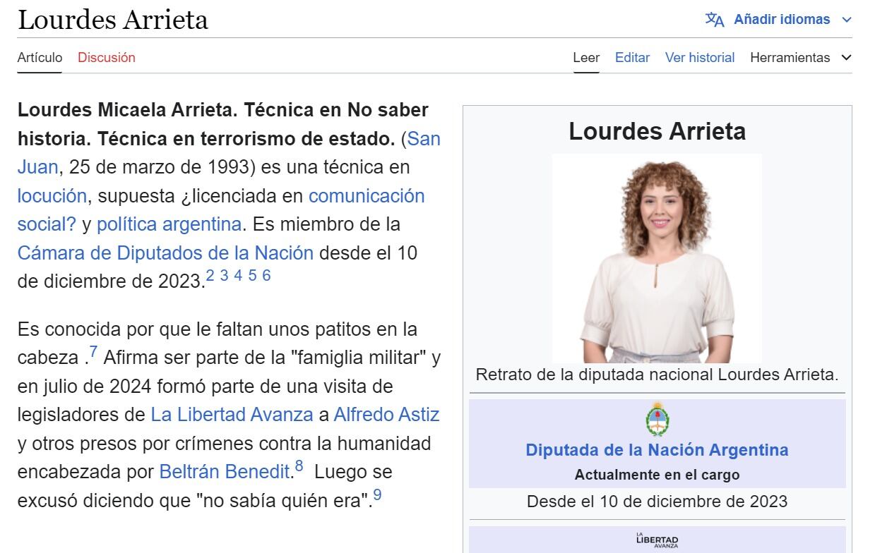 Lourdes Arrieta Wikipedia