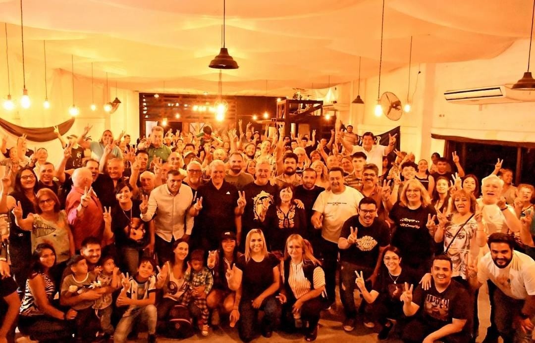 Peronistas de Las Heras se reunieron para mostrar unidad sin la presencia de Carlos Ciurca. Foto: Gentileza