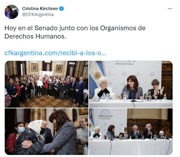 Twitter Cristina Kirchner