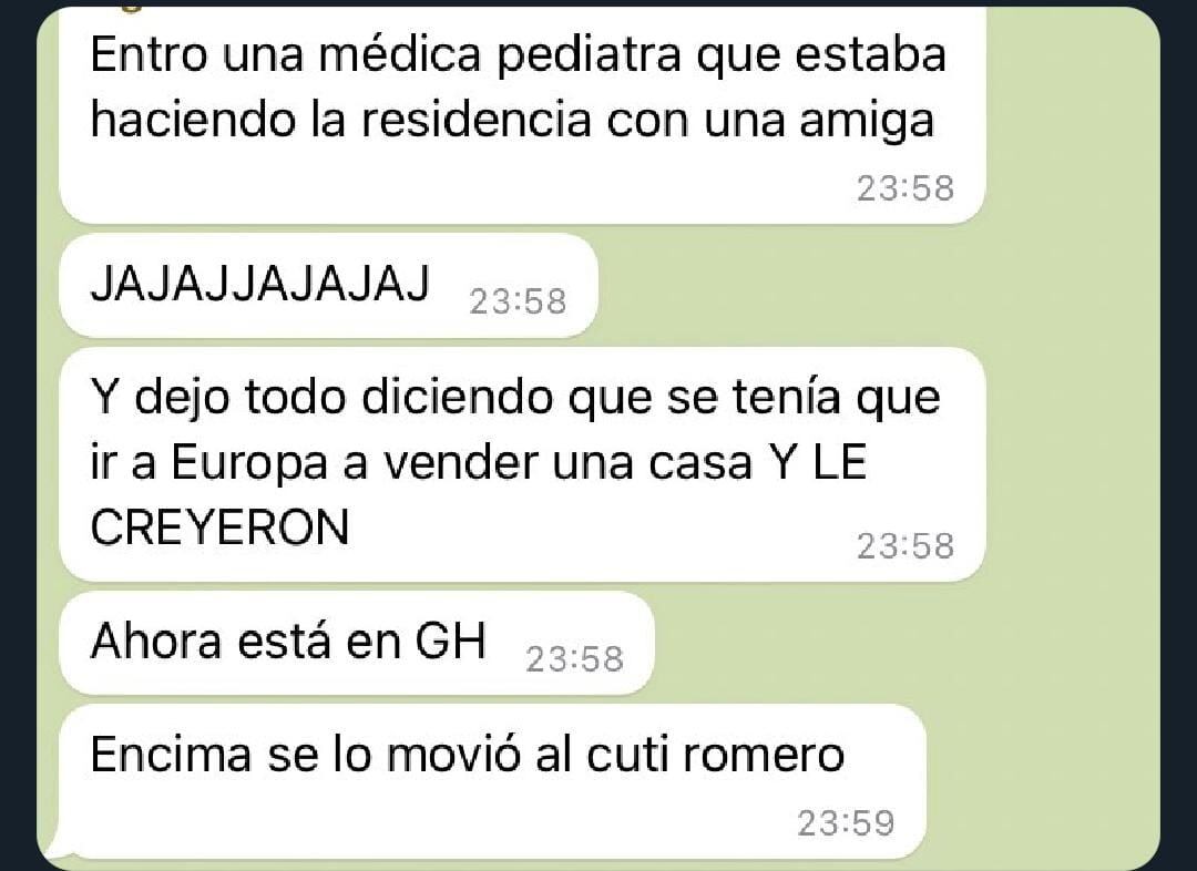 Con quién salió Cata de Gran Hermano / Captura