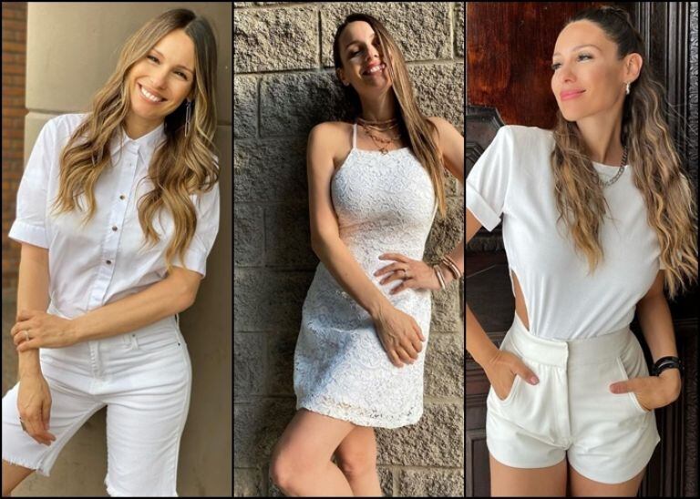 Pampita nos enseña cómo vestirnos con conjuntos monocromáticos, esta vez en blanco