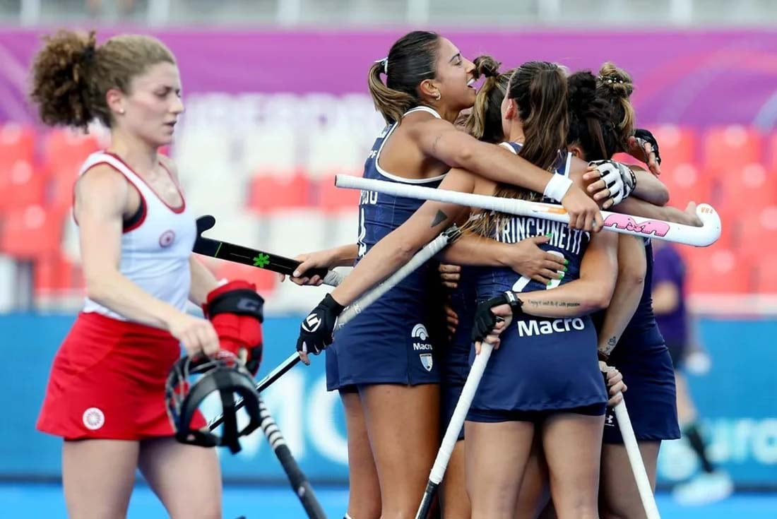 las leonas vs Canada en el mundial de Hockey (FIH)