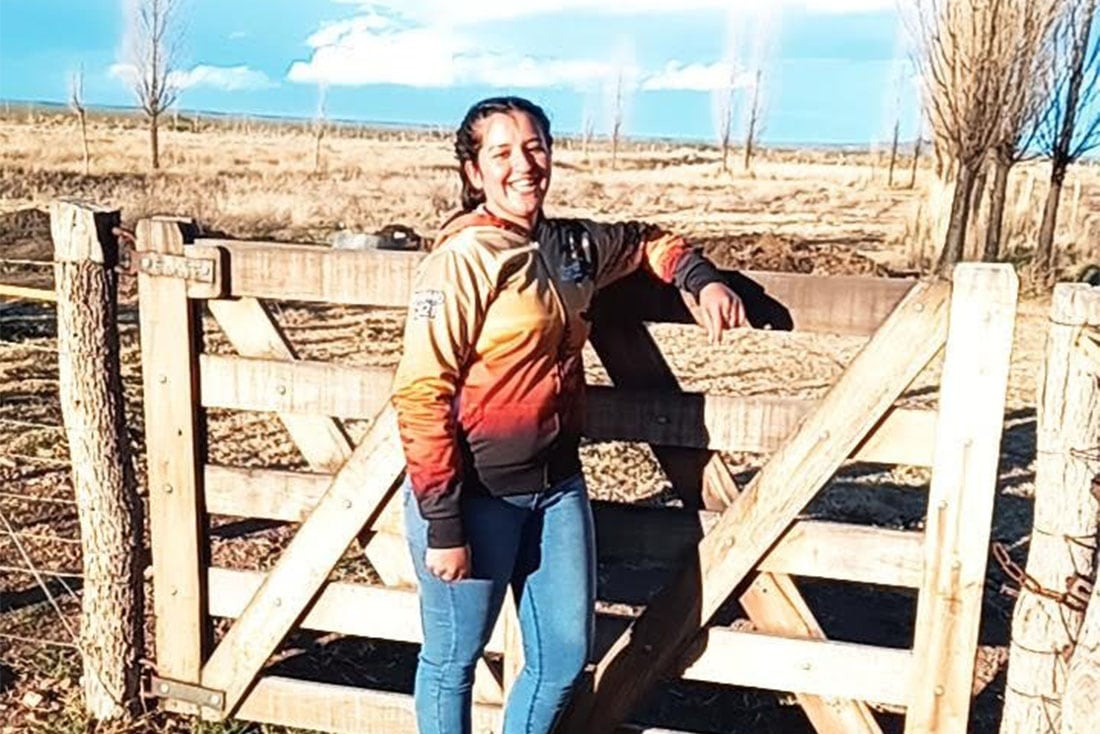 Pese a los sacrificios, la joven asegura que vivir en el campo “es inigualable”. Foto: gentileza