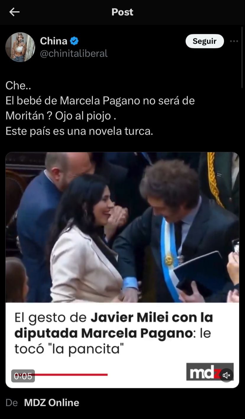 Los memes tras la noticia de la separación de Pampita y Roberto García Moritán. Captura de X.