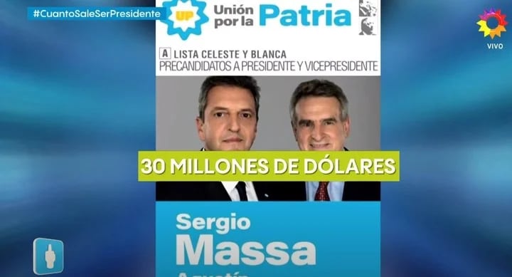 El caso de Massa revelado en el programa de eltrece. Foto Captura: eltrece