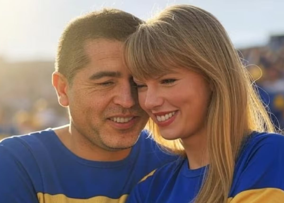 Fotos creadas con la IA de X: Juan Román Riquelme y Taylor Swift con la camiseta de Boca