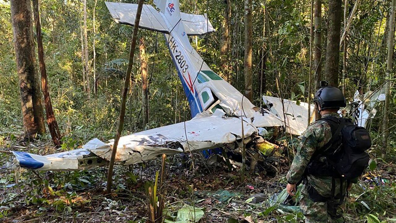 La avioneta en la que viajaban los menores. Foto: Twitter / @THEEURASIATIMES