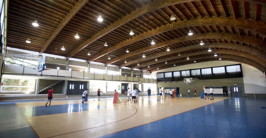 Una de las cuatro canchas que tiene la sede Norte. Foto: St George’s College