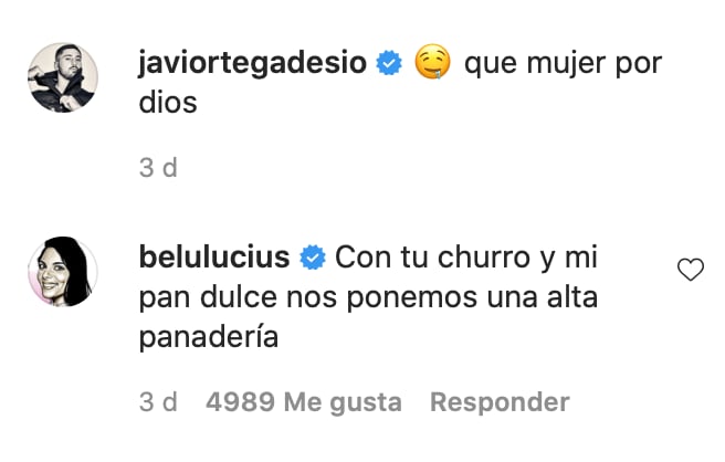 La respuesta de Belu.