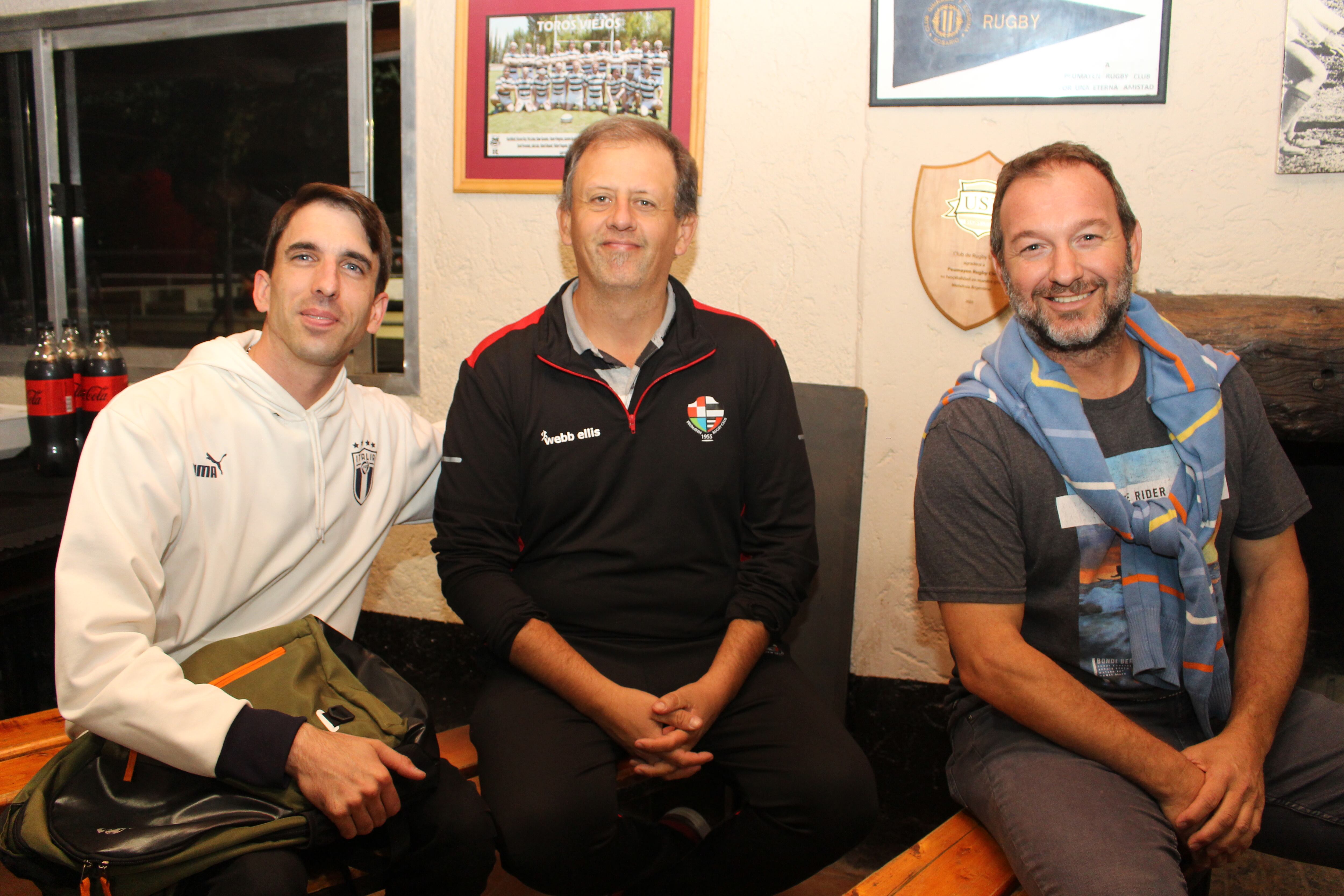 Fabián Lázaro, Nelson Márquez y Facundo Abdala.