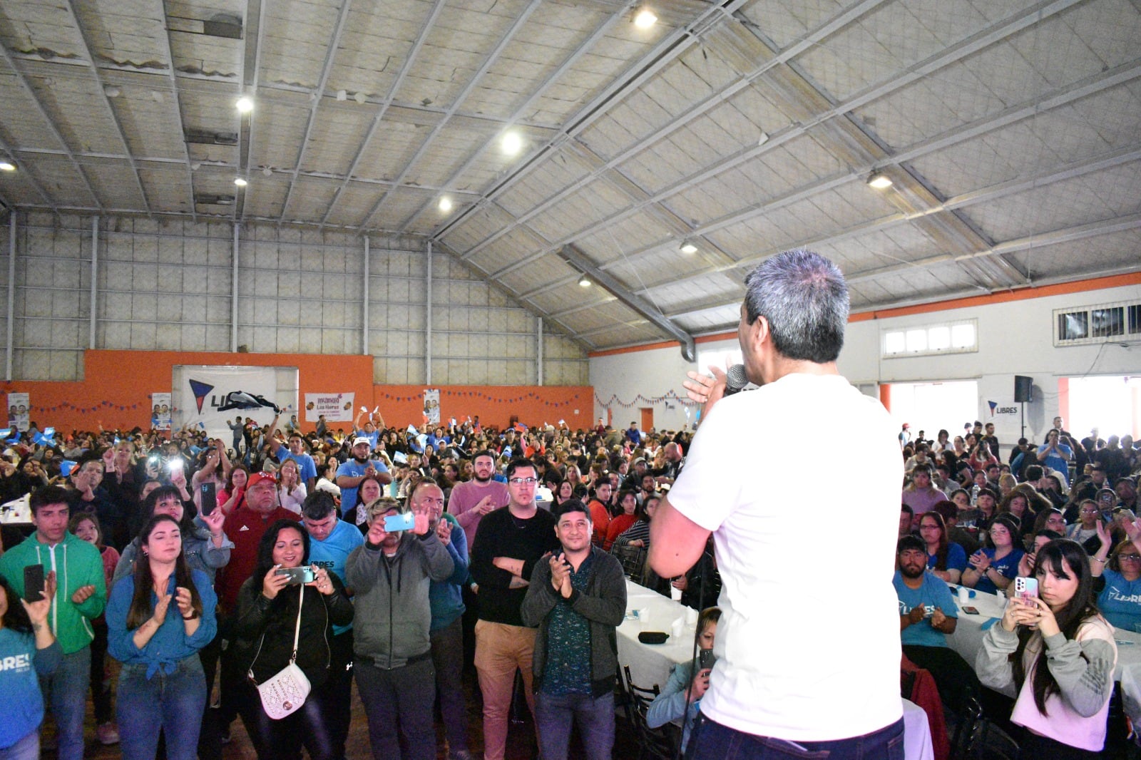 Jesús Escobar, de Libres del Sur, en Mendoza. Prensa Libres del Sur