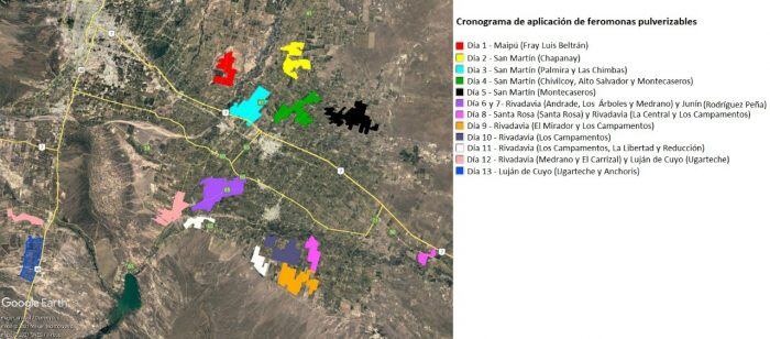 Iscamen comienza la etapa de aplicación aérea de feromonas pulverizables para combatir la Polilla de la Vid