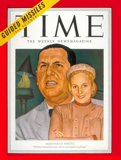 Juan Domingo Perón y Eva Duarte