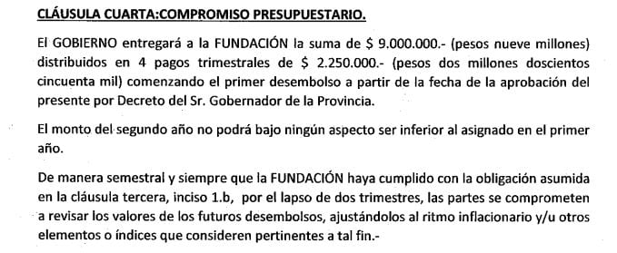 Convenio entre el gobierno y la fundación del pastor Bonarrico