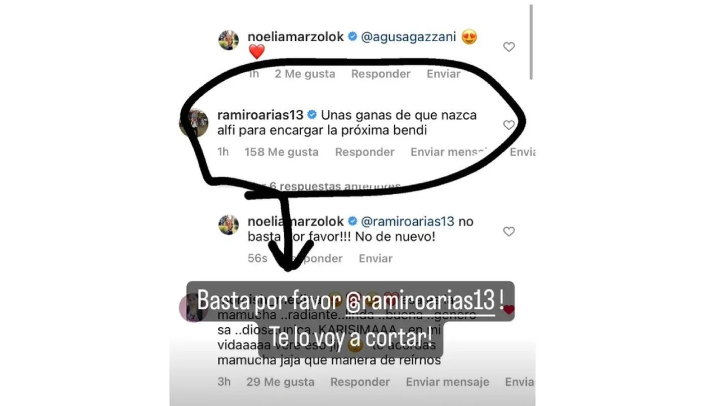 El chiste que le hizo Ramiro Arias a Noelia