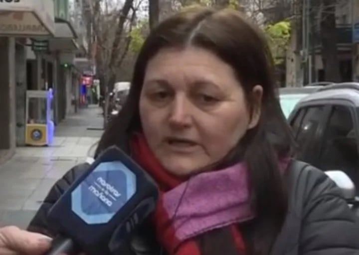 Juliana Gómez, la encargada del edificio de Recoleta que fue agredida por la esposa de un diplomático. Foto: Captura video