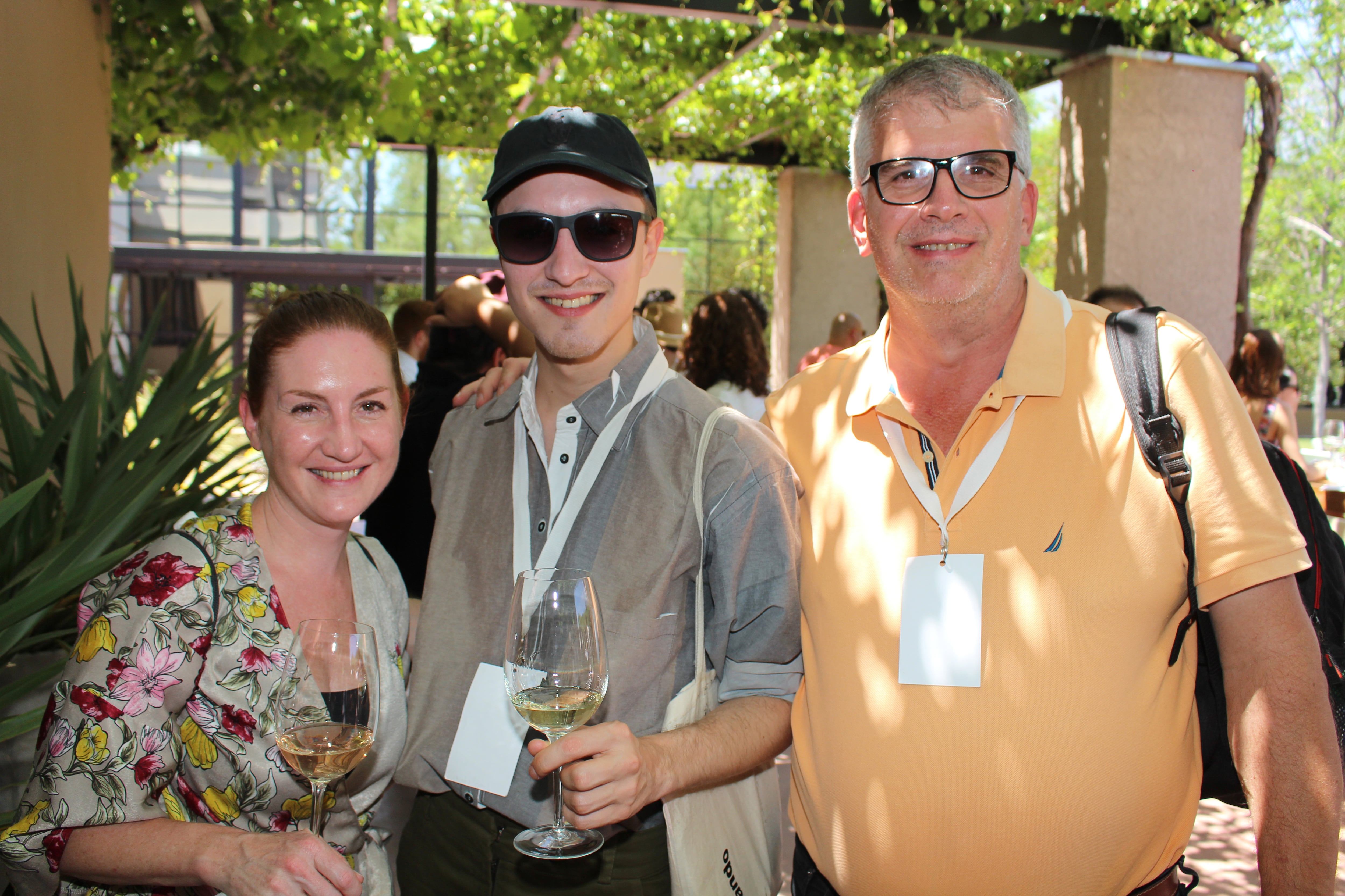 Audrey Dore, Leo Fernández Aquino y Tomás Budic.