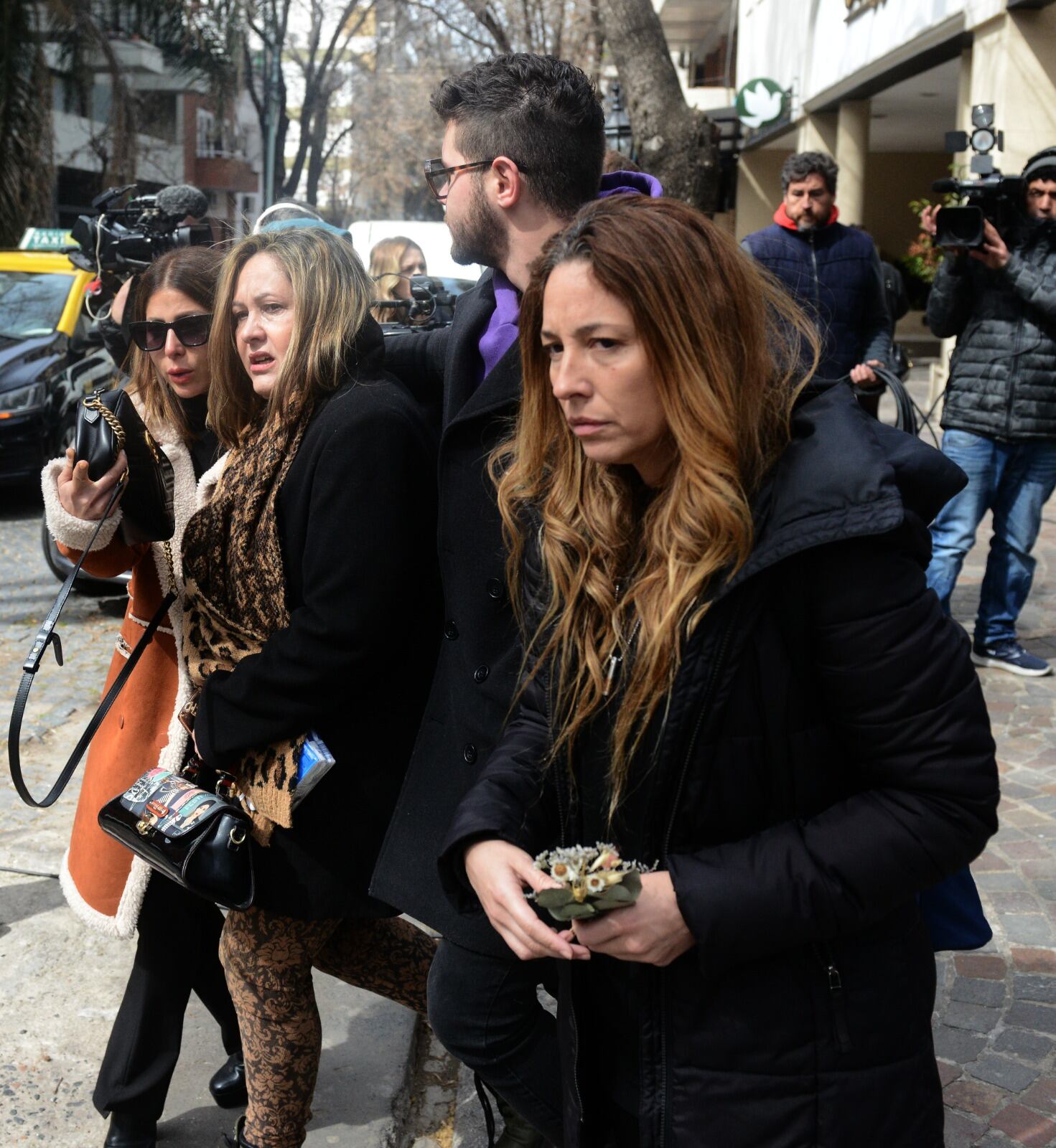 La emotiva despedida a Silvina Luna (Foto: Clarín)