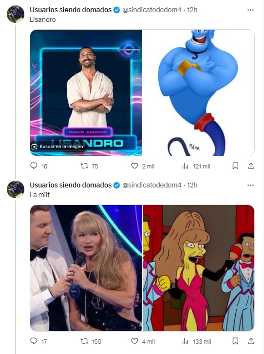 El hilo de parecidos de los participantes de Gran Hermano