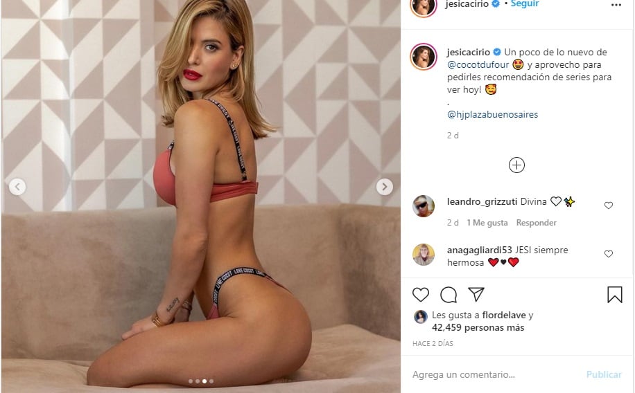 Jésica Cirio impactó en las redes