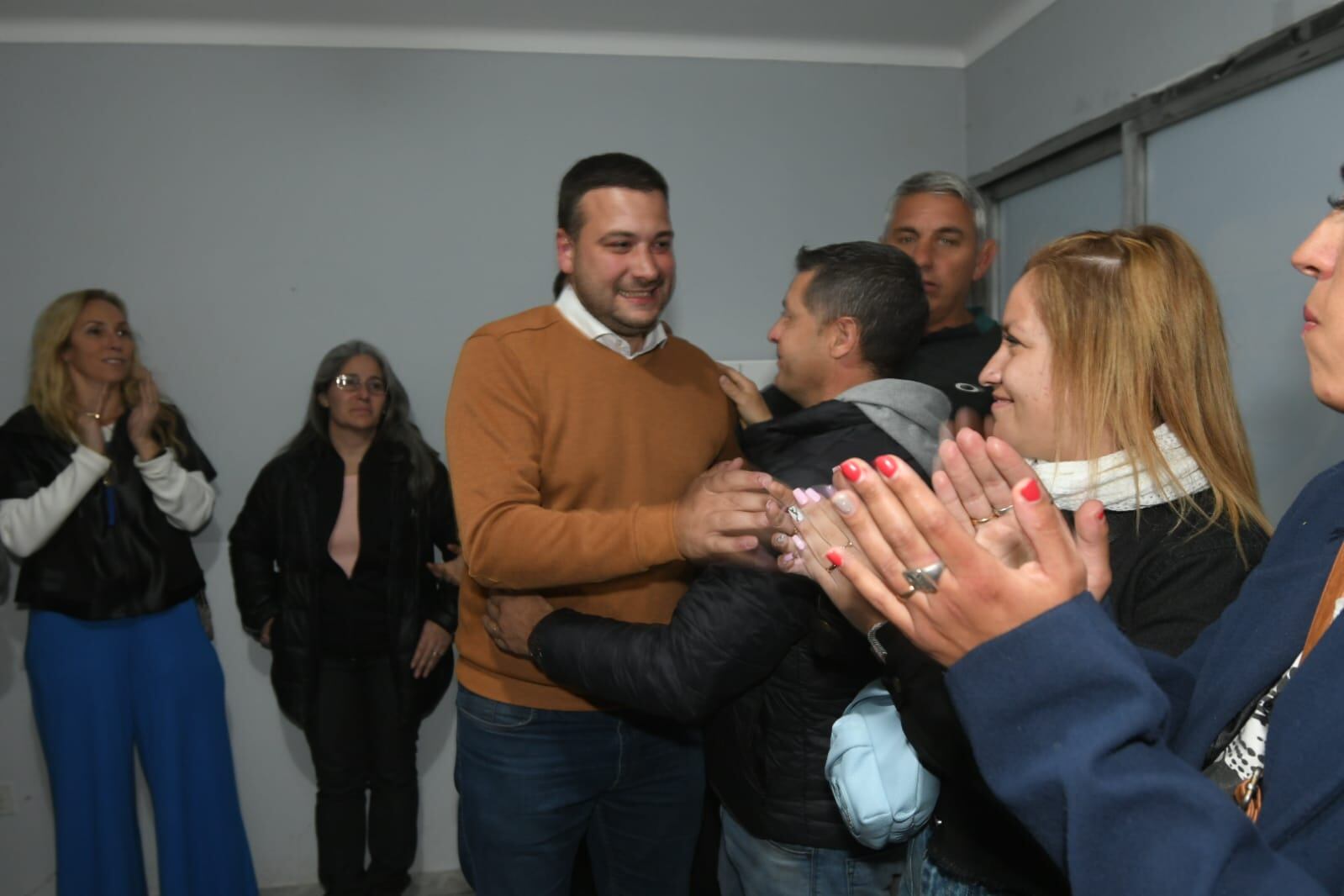 Mauricio Pinti Clop en el búnker de Cambia Mendoza por las elecciones generales del 3 de setiembre. Foto: José Gutiérrez.