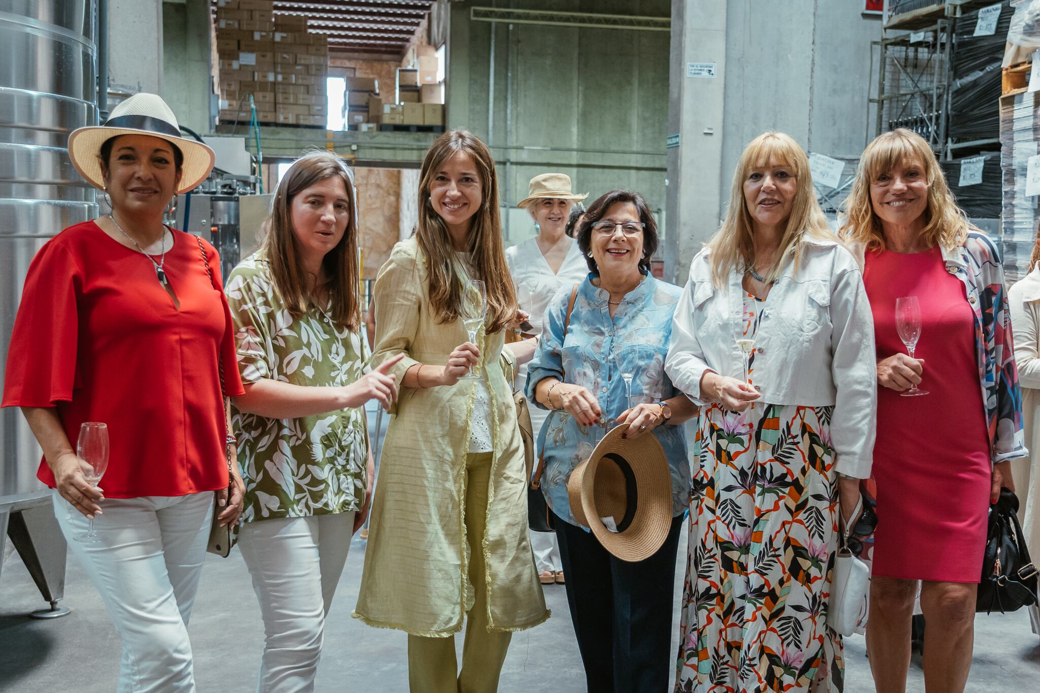 Viviana Valverde, Lorena Mulet, Ivana Riccardi, Cristina Pandolfi, Liliana Seggiaro y Margarita Viel.