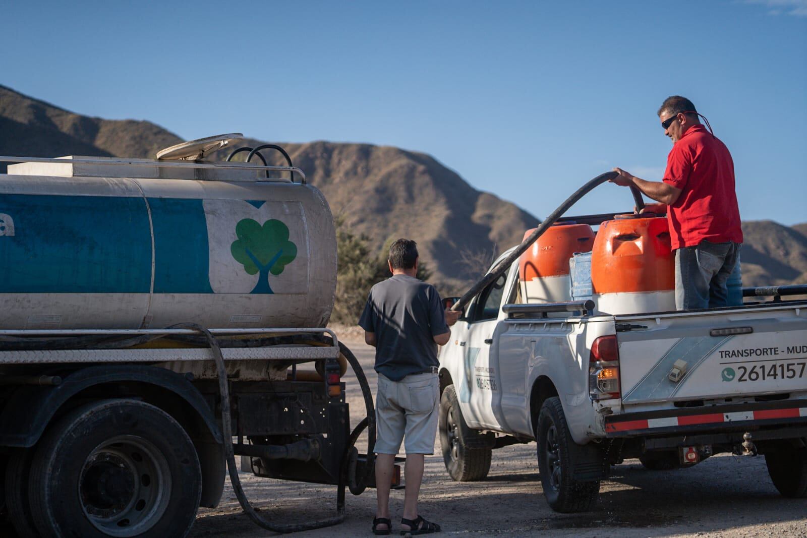 Cada una de las aeronaves tiene la capacidad de cargar hasta 3.000 litros de agua. Gentileza: Prensa Gobierno de Mendoza.