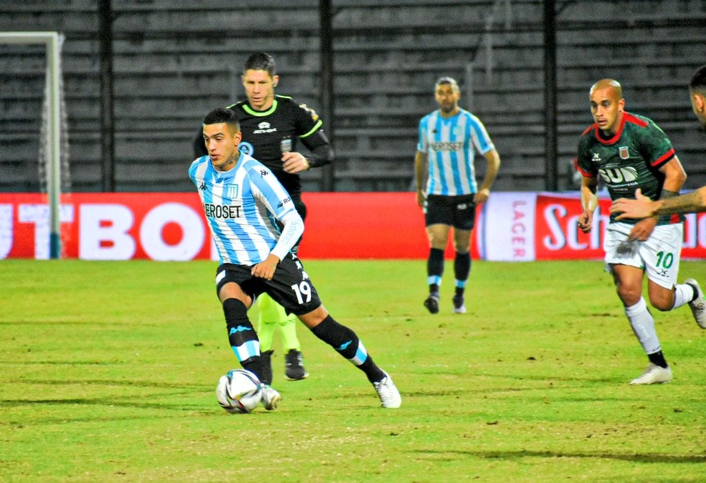 Racing enfrenta a Agropecuario en la Copa Argentina, en el estadio de Gimnasia de Jujuy. (Prensa Racing)