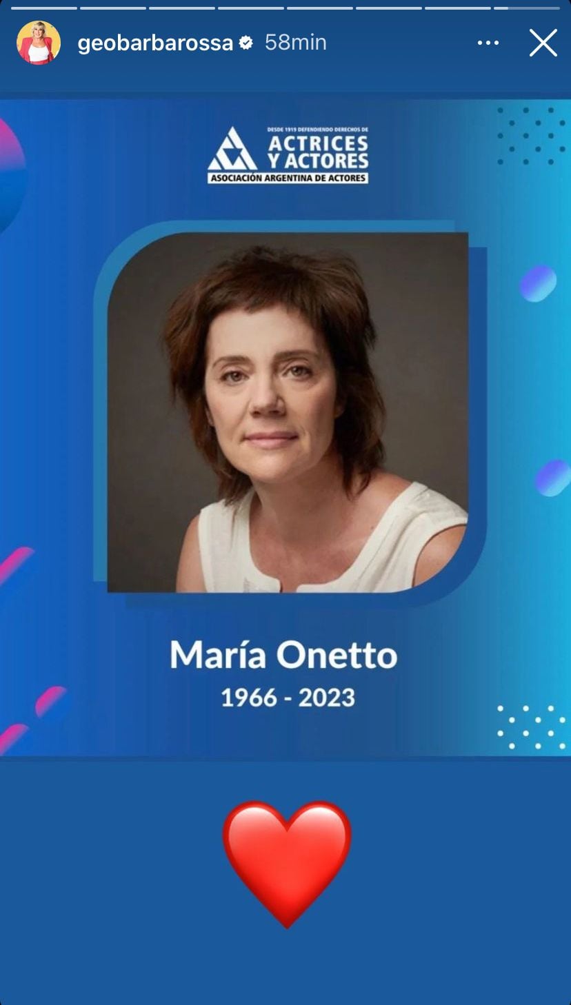 Los famosos despidieron a María Onetto.