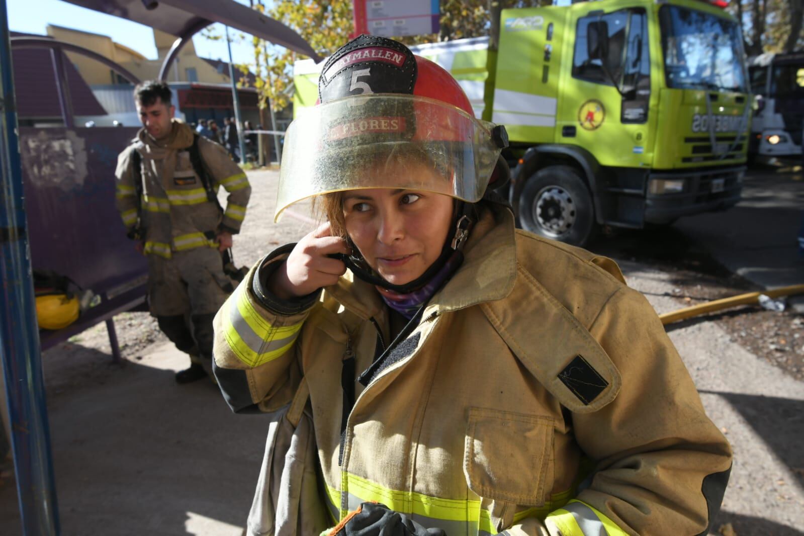 Incendio en una ferretería de Godoy Cruz. Ignacio Blanco