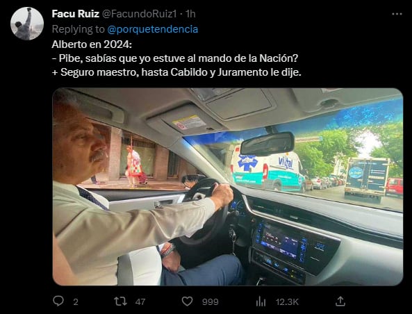 Los usuarios de Twitter bromearon tras el anuncio del presidente. Foto: Twitter/@FacundoRuiz1