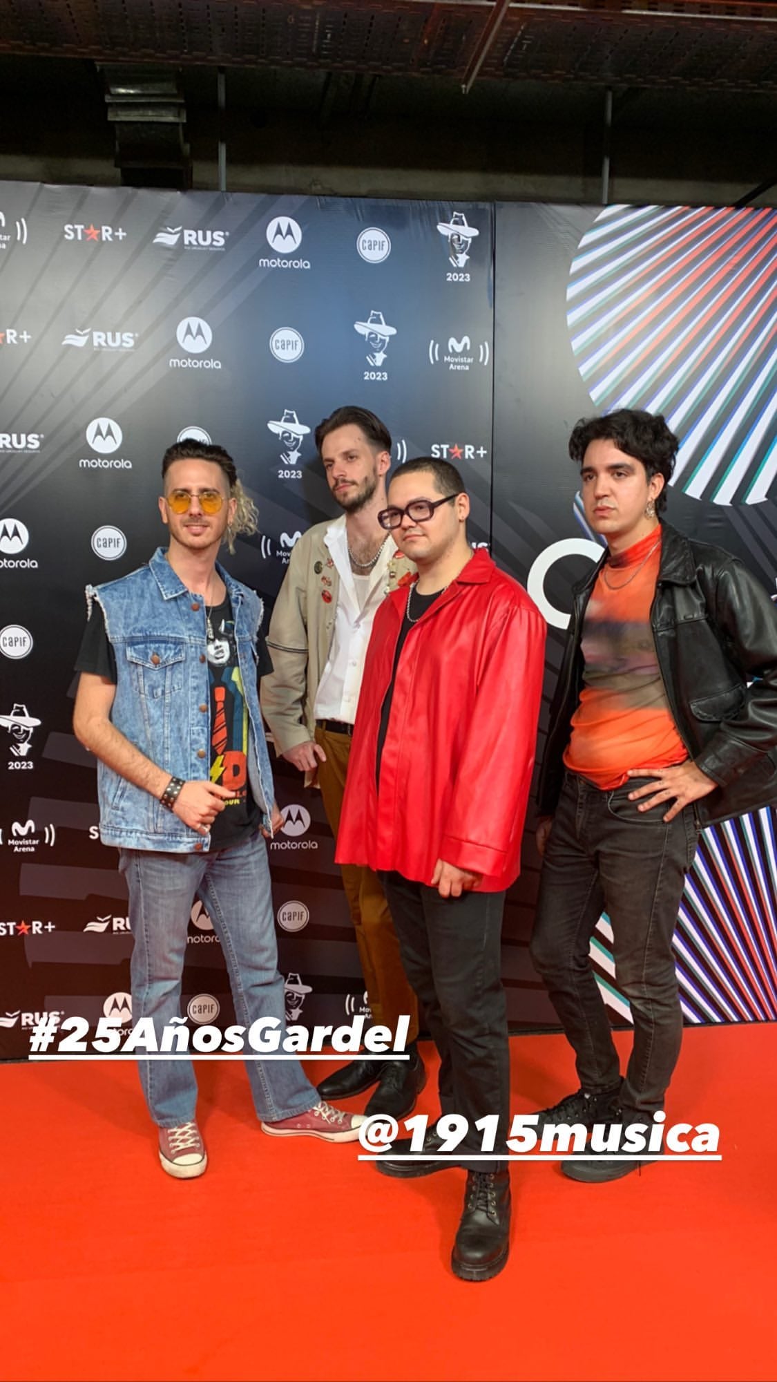 La alfombra roja de los Premios Gardel 2023.