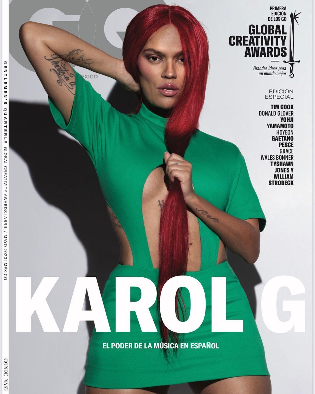 Karol G en la polémica tapa de la revista GQ