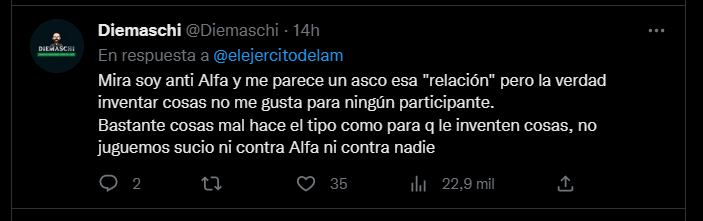 Los usuarios de twitter alzaron la voz contra el video fake de Alfa y Camila en donde estarían teniendo relaciones