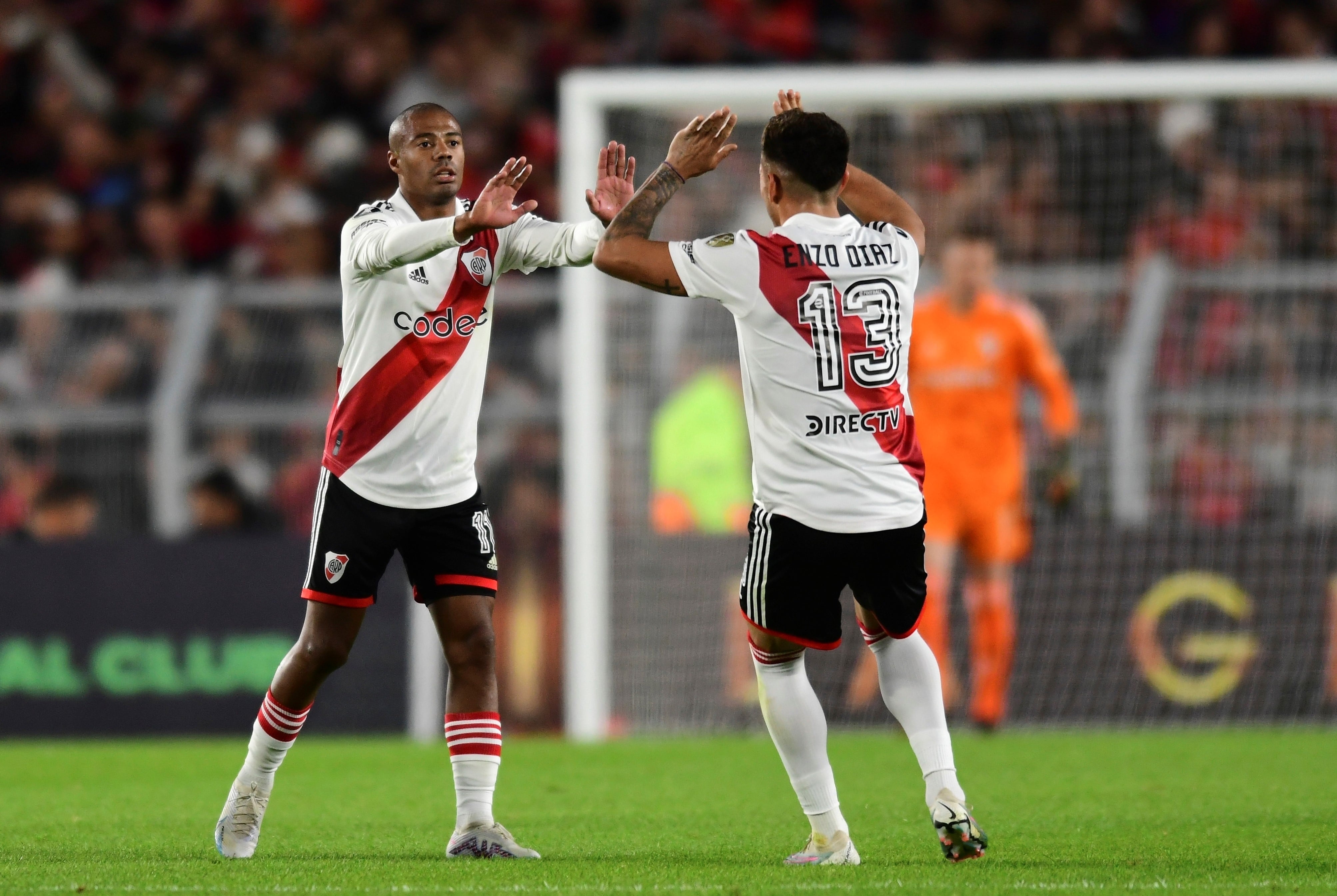 River superó a  Sporting Cristal y consiguió su primera victoria en la Copa Libertadores. (AP)