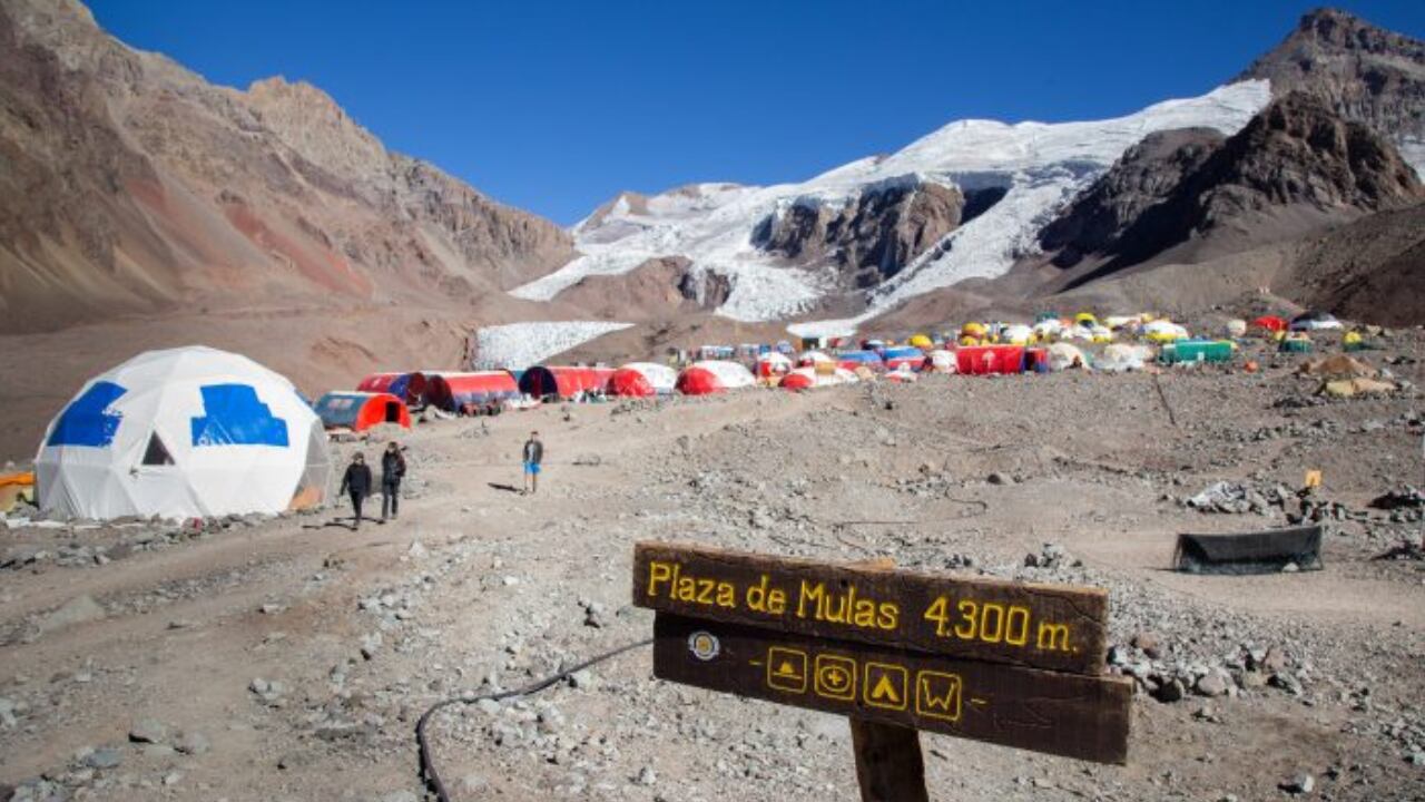 Plaza de mulas, Parque Provincial Aconcagua Foto: Prensa Gob. Mendoza