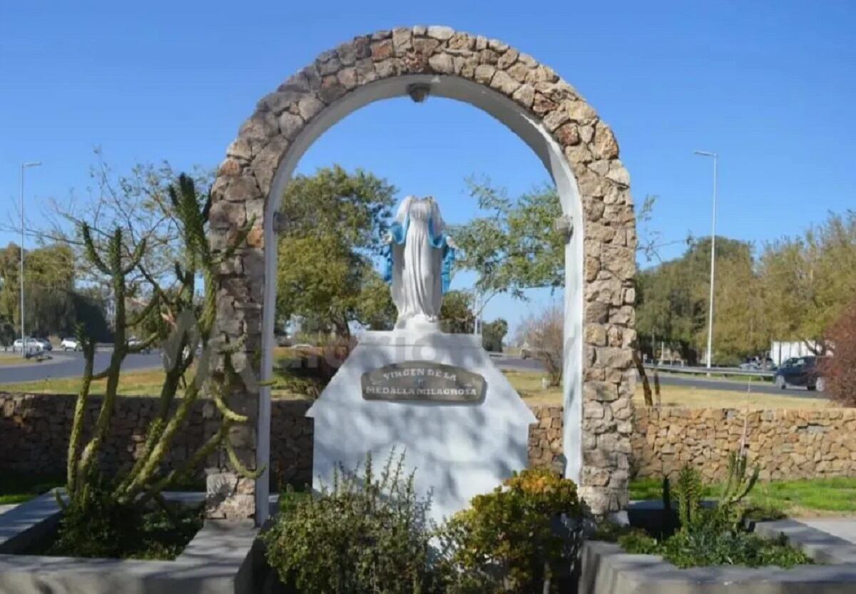 Decapitaron a la Virgen María en San Juan (Foto gentileza)