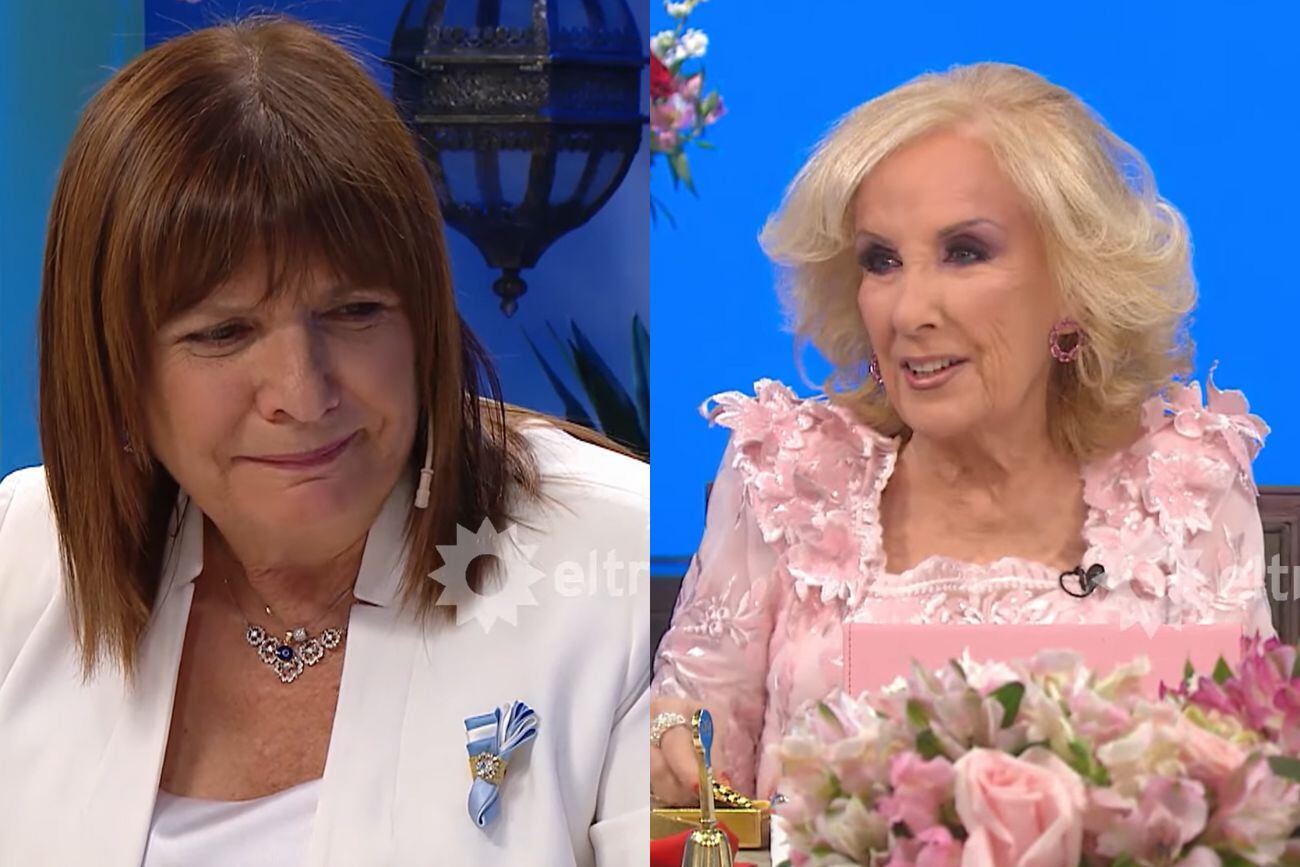 Patricia Bullrich con Mirtha Legrand.